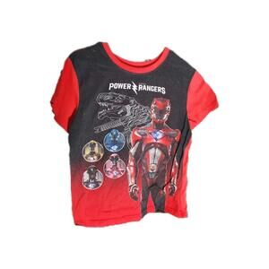VTG Power Rangers Red Dino Saban Boys 10-12 T-Shirt Good Used - #318